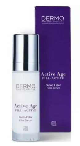 Antivozrastnoy serum-filler Dermophisiologique Active Age Filler Serum, 30 ml Serum s effektom napolnitelya s legkoy teksturoy, kharakterizuyushchiysya nalichiyem napolnyayushchikh i vosstanavlivayushchikh plotnost' funktsional'nykh veshchestv. Anti-age T
