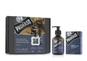 Набор для бороды Proraso Duo Pack Oil + Shampoo Azur Lime