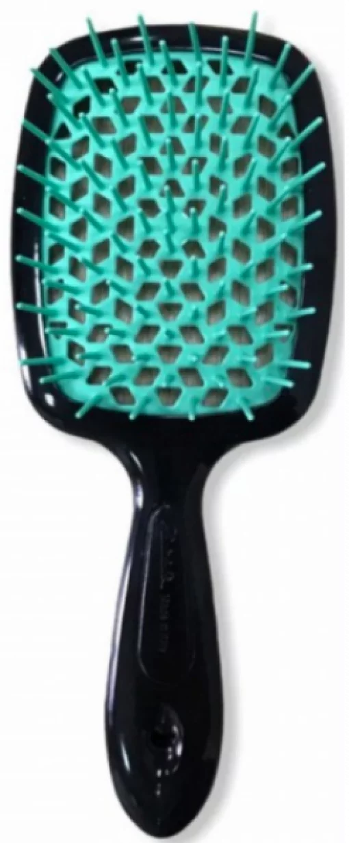 Гребінець для волосся Janeke Superbrush the Original (чорно-смарагдовий)