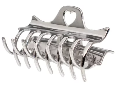 Серебряный металлический крабик для волос Emi Jay Heartbreaker Clip In Tiara