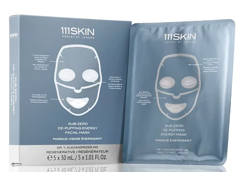 Энергетическая маска для лица 111 SKIN Sub Zero De-Puffing Energy Mask, 5 шт