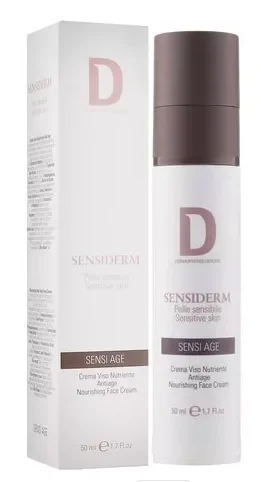 Живильний антивіковий крем для чутливої шкіри Dermophisiologique Sensi Age Nourishing Face cream, 50 мл