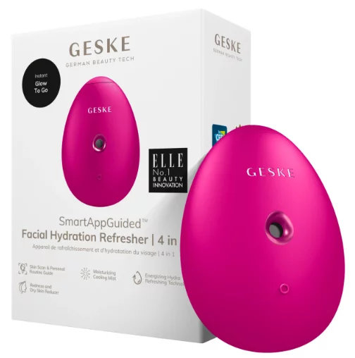 Электронный освежитель для увлажнения лица Geske Facial Hydration Refresher 4 в 1 Magenta