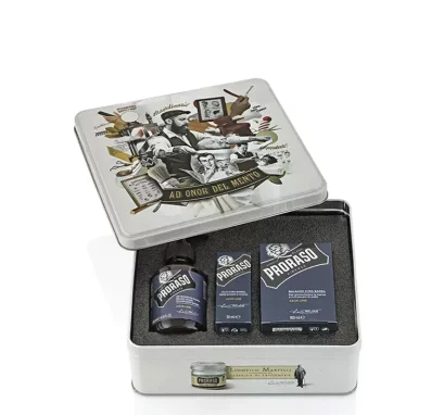 Набор ухода за бородой Proraso Metal Box Beard Care - AL