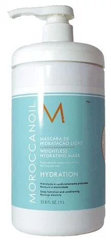 Легкая увлажняющая маска для тонких волос Moroccanoil Weightless Hydrating Mask, 1000 мл