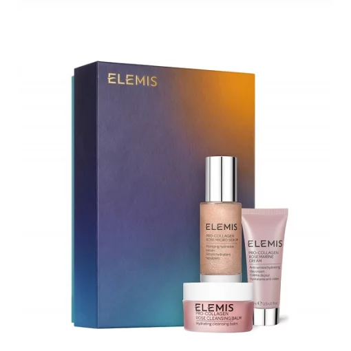 Подарункове тріо для обличчя Про-Колаген &quot;Троянда&quot; Elemis The Pro-Collagen Rose Icons