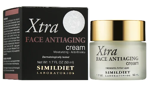 Антивіковий крем для обличчя з гіалуроновою кислотою Simildiet Laboratorios Xtra Face Antiaging Cream, 50 мл