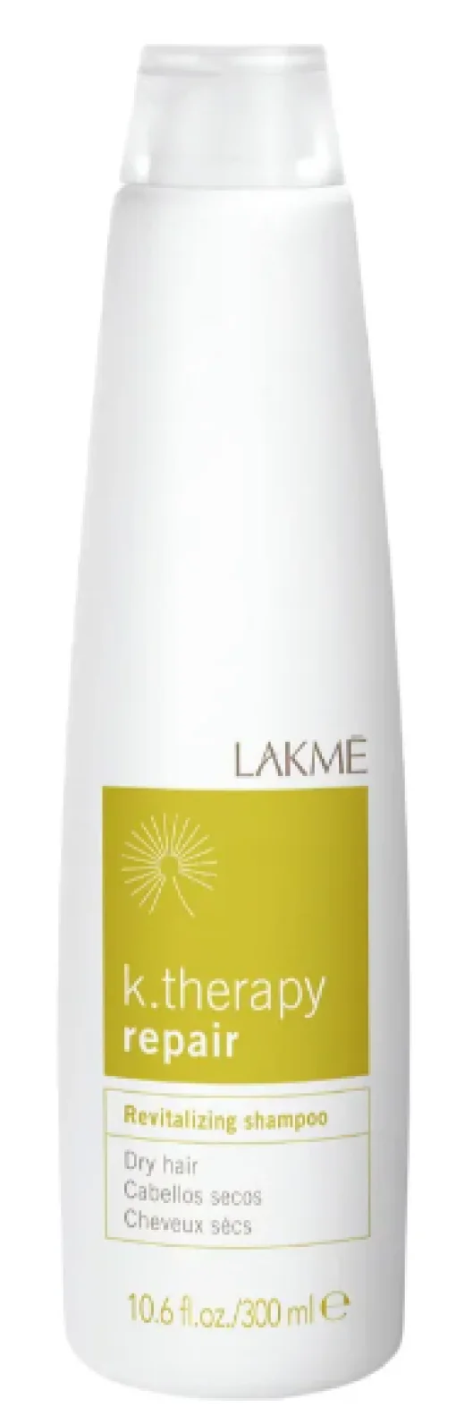 Шампунь відновлювальний для сухого та пошкодженого волосся Lakme Revitalizing shampoo Repair K.Therapy, 300 мл