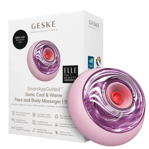 Масажер для обличчя та тіла Geske Sonic Cool&amp;Warm Face and Body Massager 9 в 1 Pink