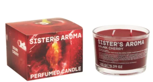 Ароматична свічка Sister&rsquo;s Aroma Drunk Cherry  "Вишня", 150 г
