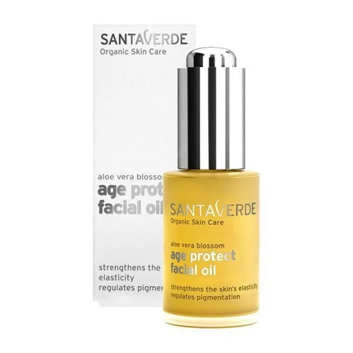 Антивікова олія для обличчя на основі квітів алое віра Santaverde 30 мл