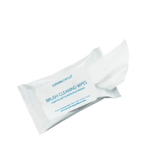 Серветки для очищення пензлів ColoreScience Brush Cleansing Wipes 1 уп (20 шт)