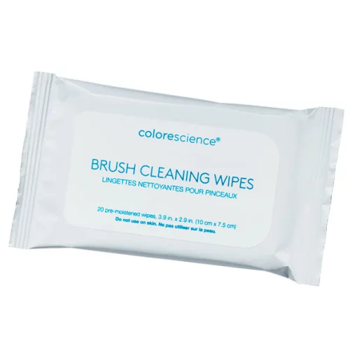 Серветки для очищення пензлів ColoreScience Brush Cleansing Wipes 1 уп (20 шт)