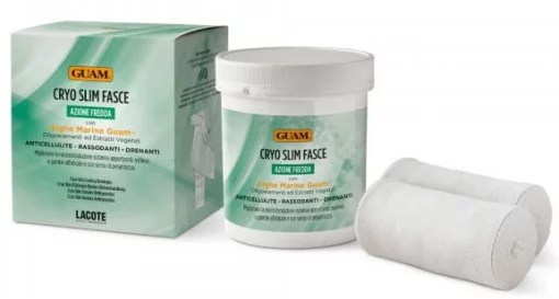 Нетканые охлаждающие ленты для обертывания, насыщенные лосьоном GUAM CRYO SLIM, 2 шт