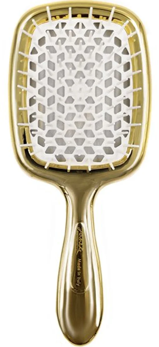 Гребінець для волосся Janeke UPERBRUSH LUX (золотий з білим)