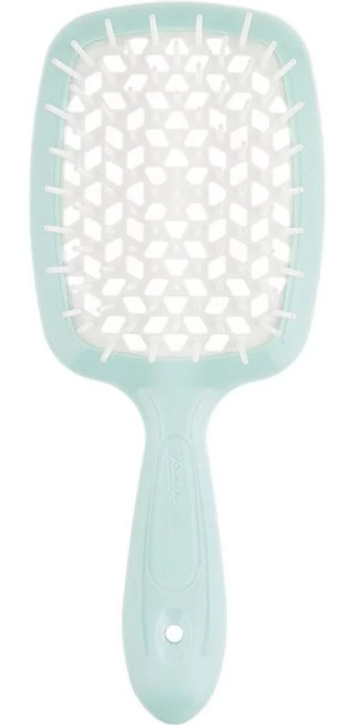 Гребінець для волосся Janeke Superbrush the Original Small (блакитний з білим)