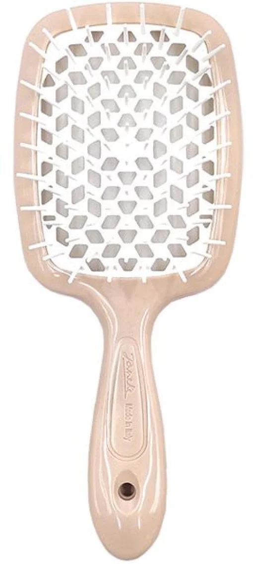Гребінець для волосся Janeke Superbrush the Original (персиковий білий)