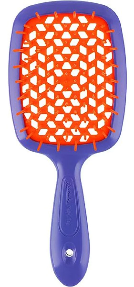 Гребінець для волосся Janeke Superbrush the Original (фіолетово-жовтогарячий)