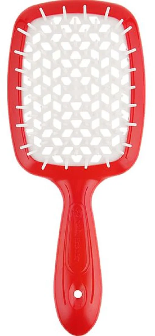Гребінець для волосся Janeke Superbrush the Original (червоно-білий)