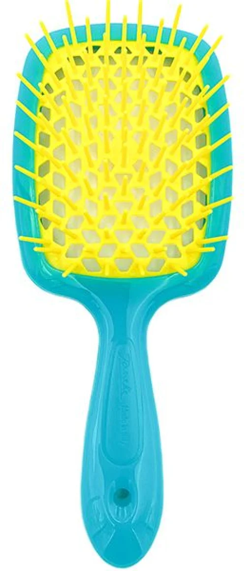 Расческа для волос Janeke Superbrush the Original (бирюзово-желтый)