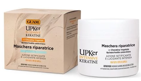 Маска для волос GUAM UPKER INTENSIVE KERATINE восстановительная с растительным кератином, 200 мл