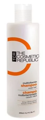 Шампунь мультивитаминный для тонких и ослабленных волос склонных к выпадению Lascos Multivitamin Shampoo, 1000 мл
