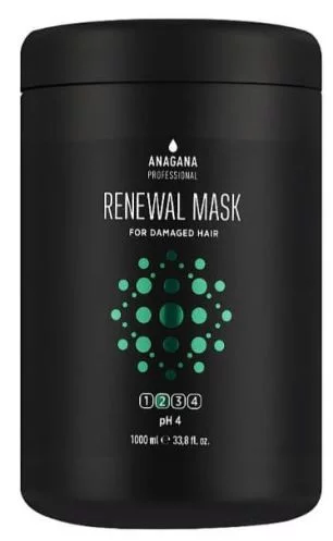 Маска для пошкодженого волосся Anagana Renewal Mask For Damaged Hair, 1000 мл
