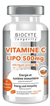 Антиоксидант, що підтримує імунну систему Biocyte Vitamine C Lipo 500mg, 30 капсул