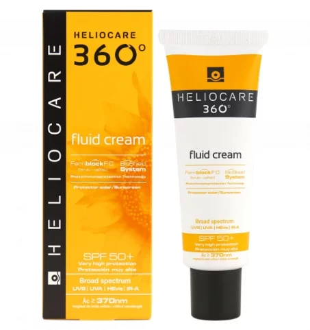 Солнцезащитный крем-флюид для всех типов кожи Cantabria Heliocare 360º Fluid Сream SPF 50+, 50 мл