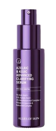 Сироватка для обличчя з кислотою азелаїною Allies Of Skin Azelaic &amp; Kojic Advanced Clarifying Serum, 30 мл