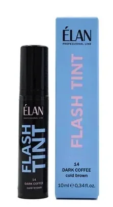 Фарба для брів ELAN Flash Tint, 14 Dark Coffee (cold brown), 10 мл