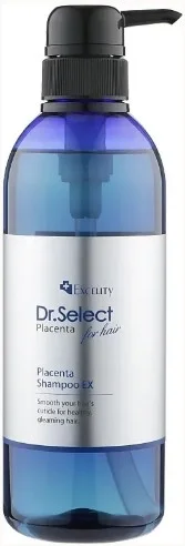 Концентрований омолоджуючий шампунь із плацентою Dr.Select Excelity Placenta Shampoo EX, 500 мл
