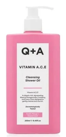 Витаминизированное масло для душа Q+A Vitamin A.C.E Cleansing Shower Oil, 250 мл