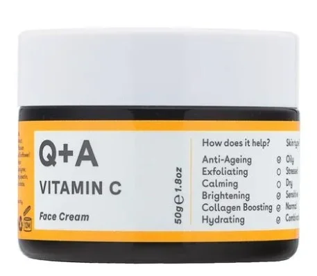 Осветляющий крем для лица Q+A Vitamin C Radiance Face Cream с витамином С, 50 г