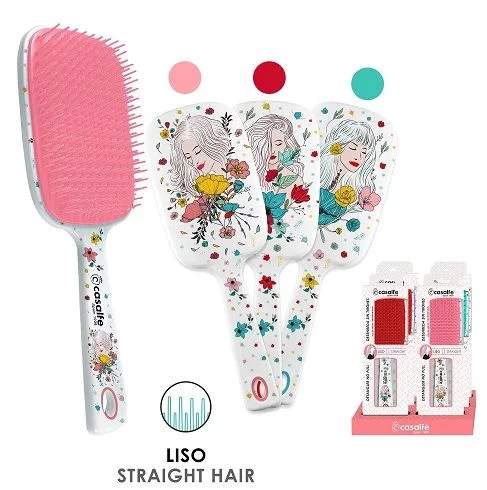 Щетка для прямых волос Casalfe Ellas Detangle XL основа красная